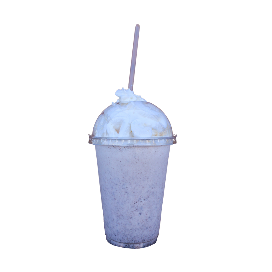 Milkshake with toppings added